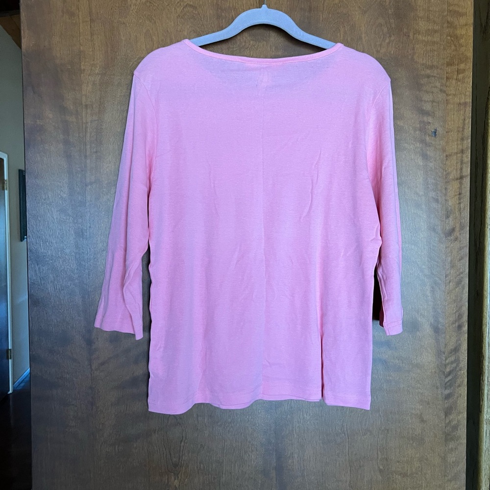 Lilly Pulitzer Light Pink Long Sleeve Top - Picture 3 of 3